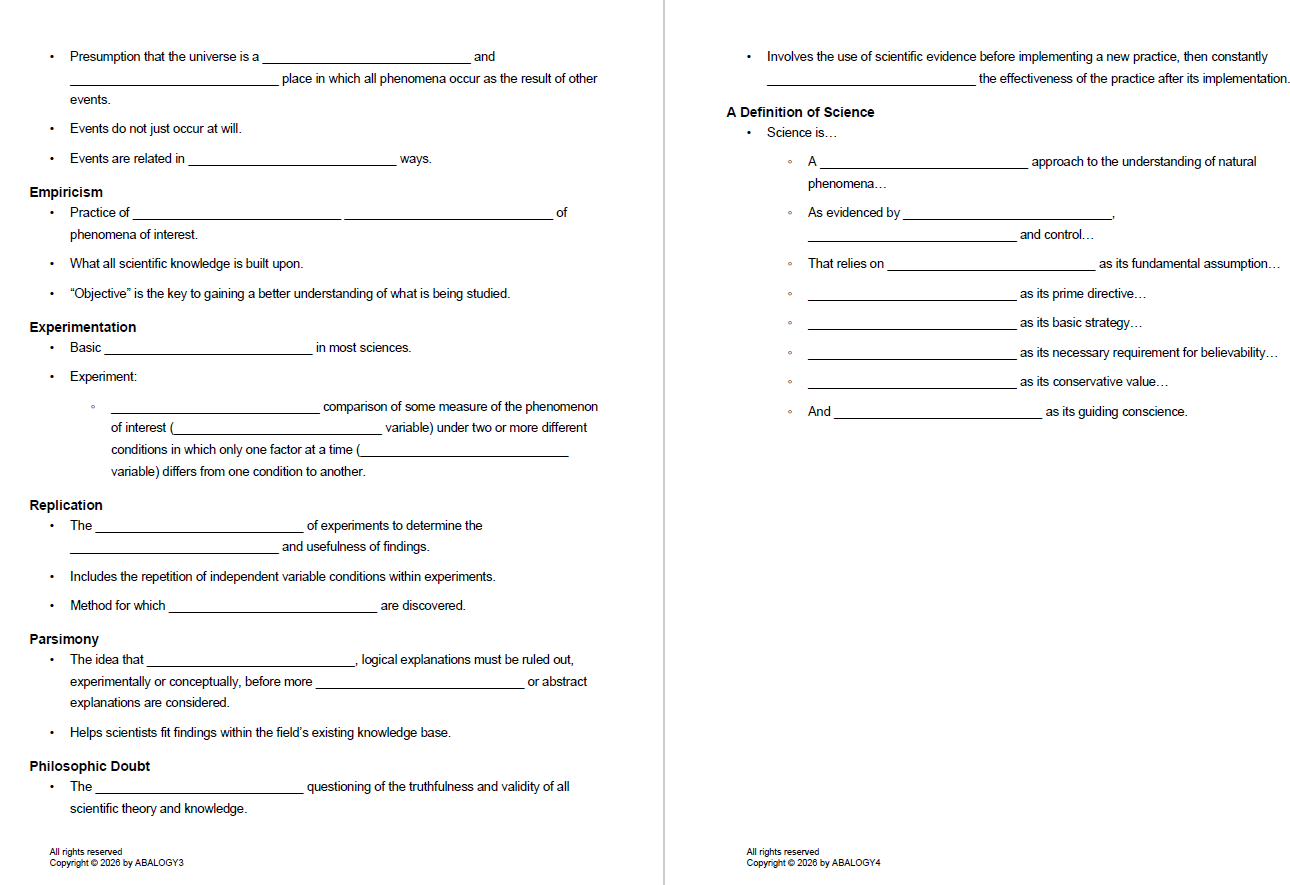 Cooper Worksheet for Guided Note