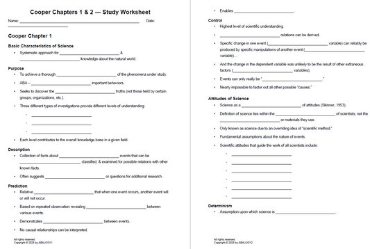 Cooper Worksheet for Guided Note
